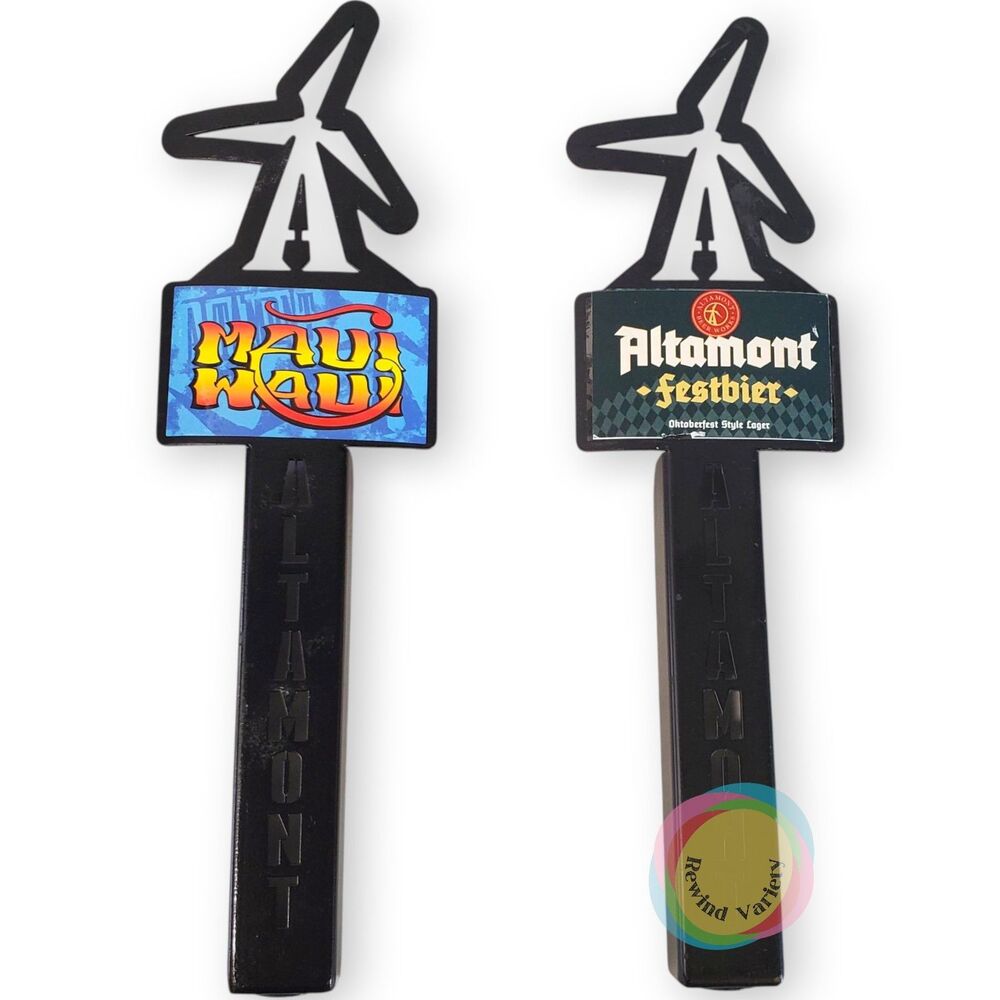 Altamont Beer Works Metal Tap Handles Set of 2